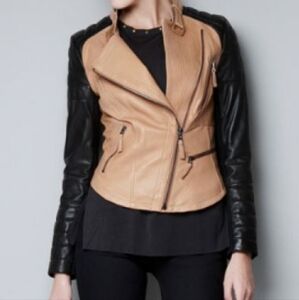 Zara Lambskin Leather Jacket